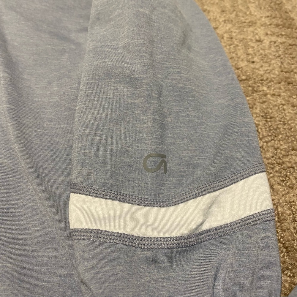 {GapFit} Athletic Half Zip Pullover Hoodie | Sunny Grey ~ Size Small - Picture 7 of 15